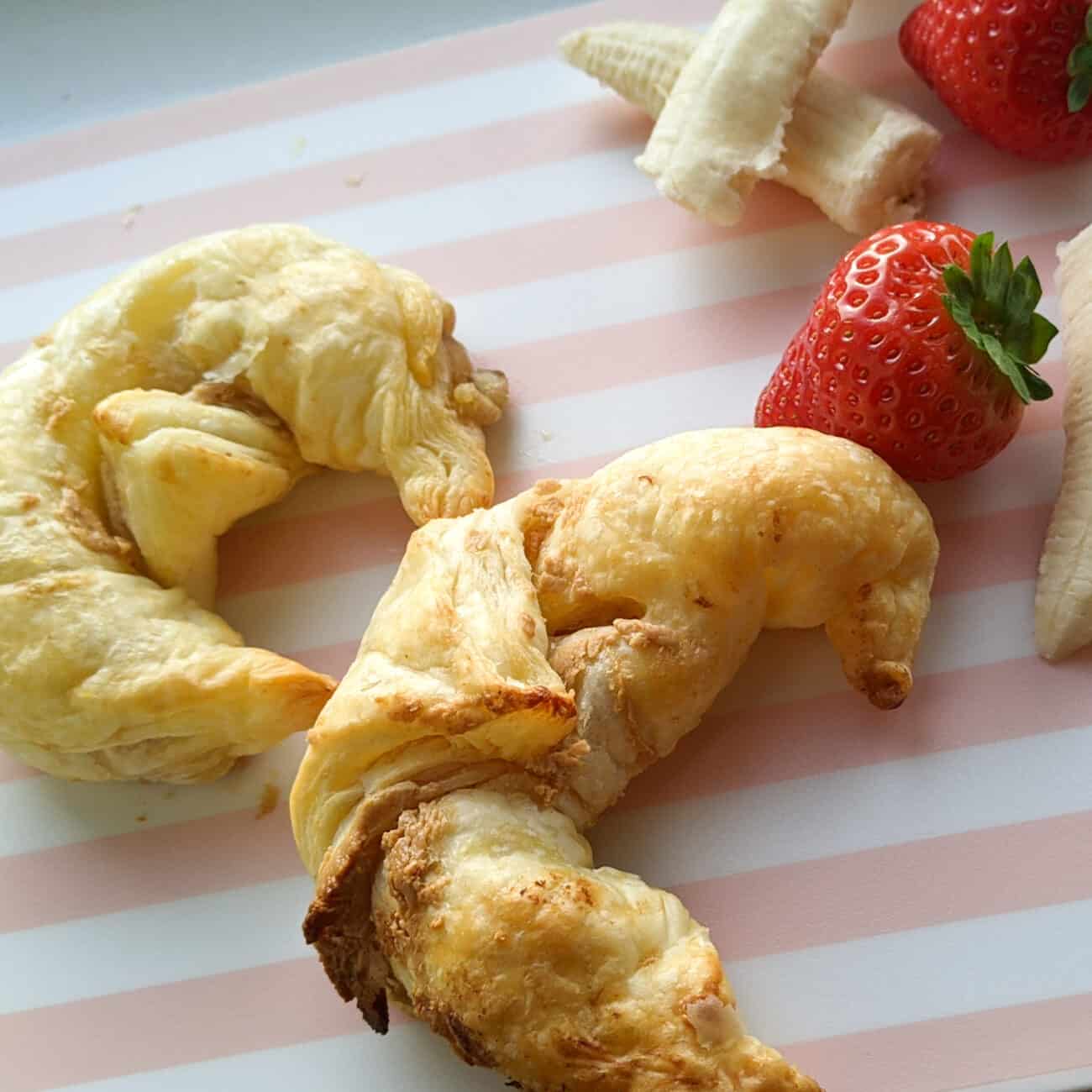 Peanut and Banana Croissants